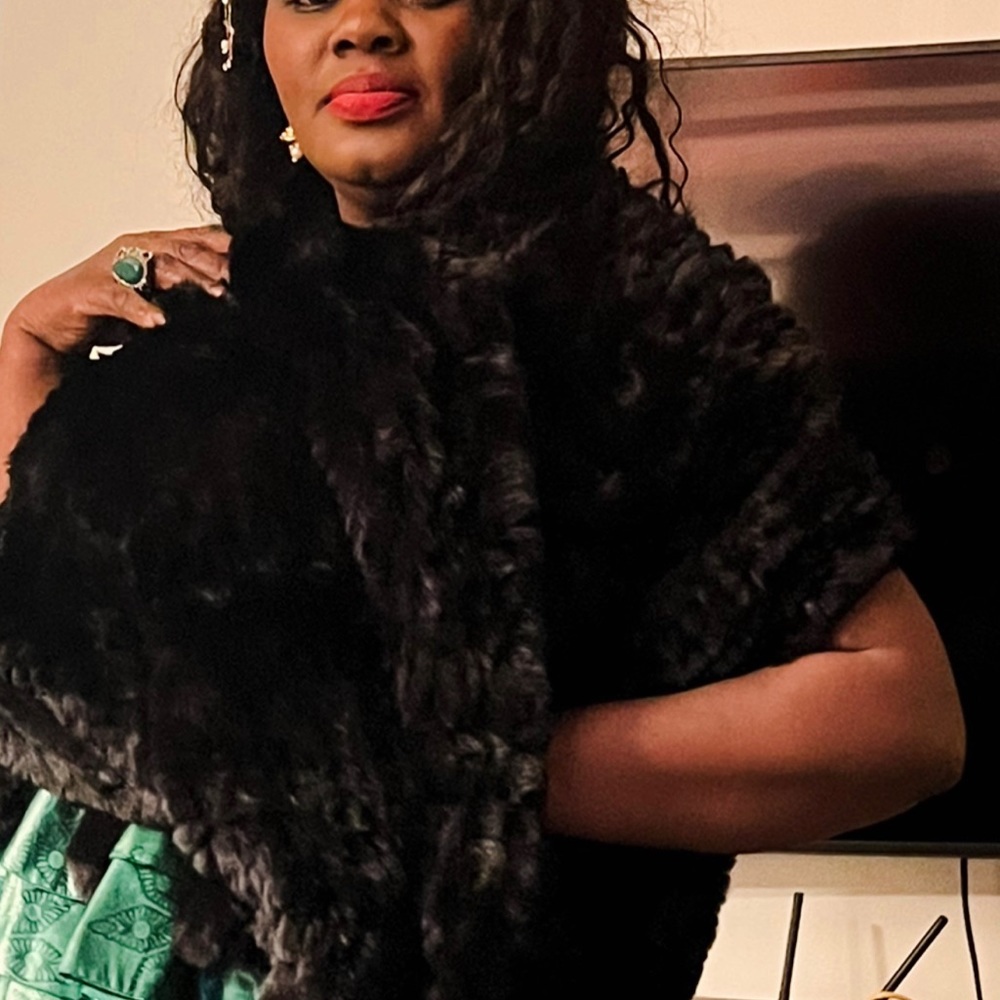 Shearling shawls